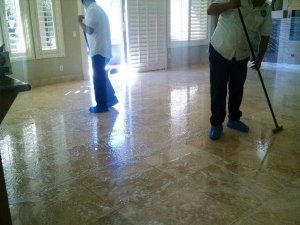 Kitchen Floor Polishing 