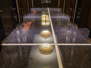 Black Marble Floor Restoration at Waldorf Astoria in Las Vegas, NV